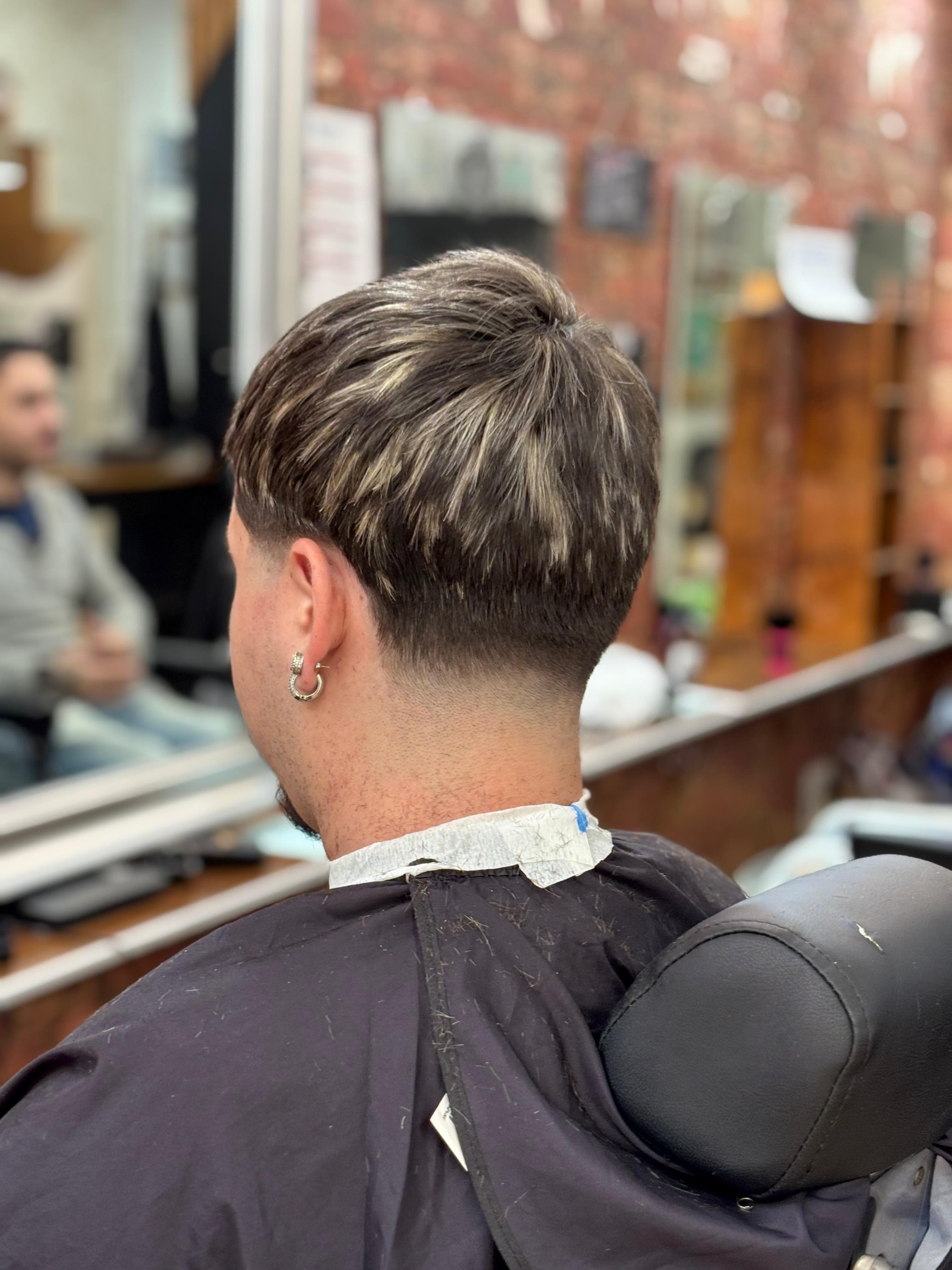 Taper en pelo liso texturizado